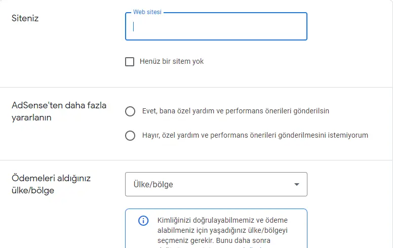 google adsense giriş