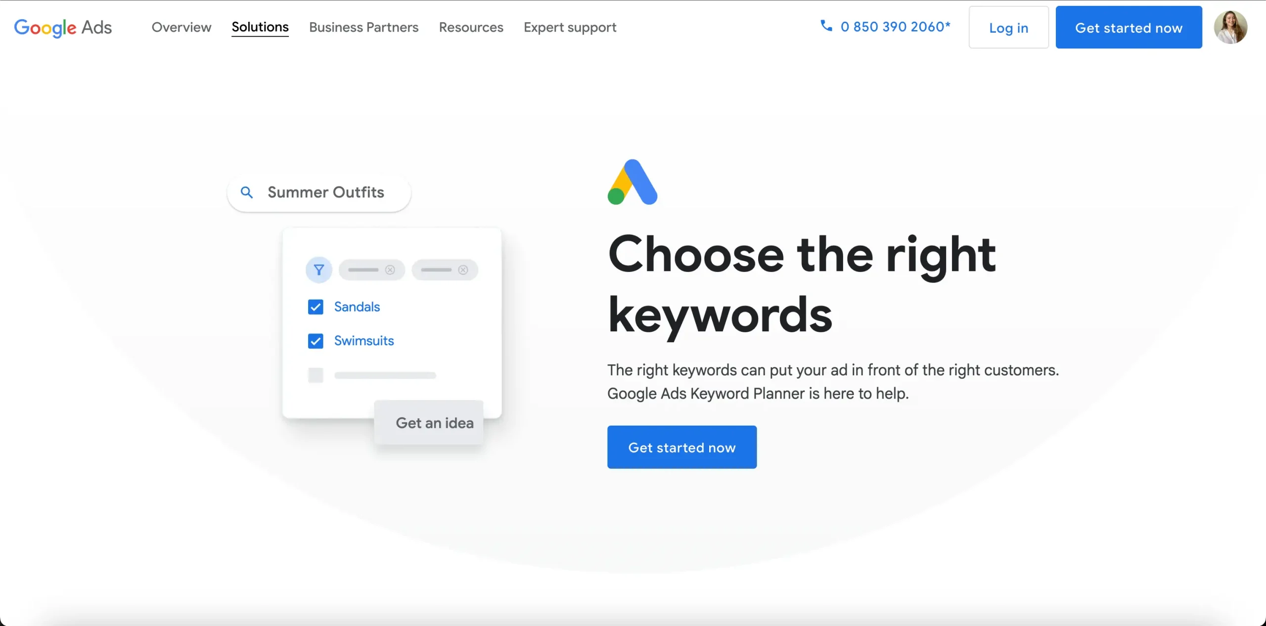 google ads keyword planner