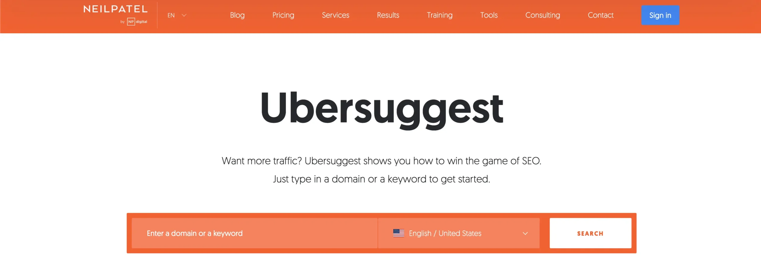 ubersuggest keyword research